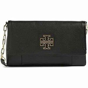 Tory Burch Designer Britten Chain link Foldover Crossbody Clutch purse handbag